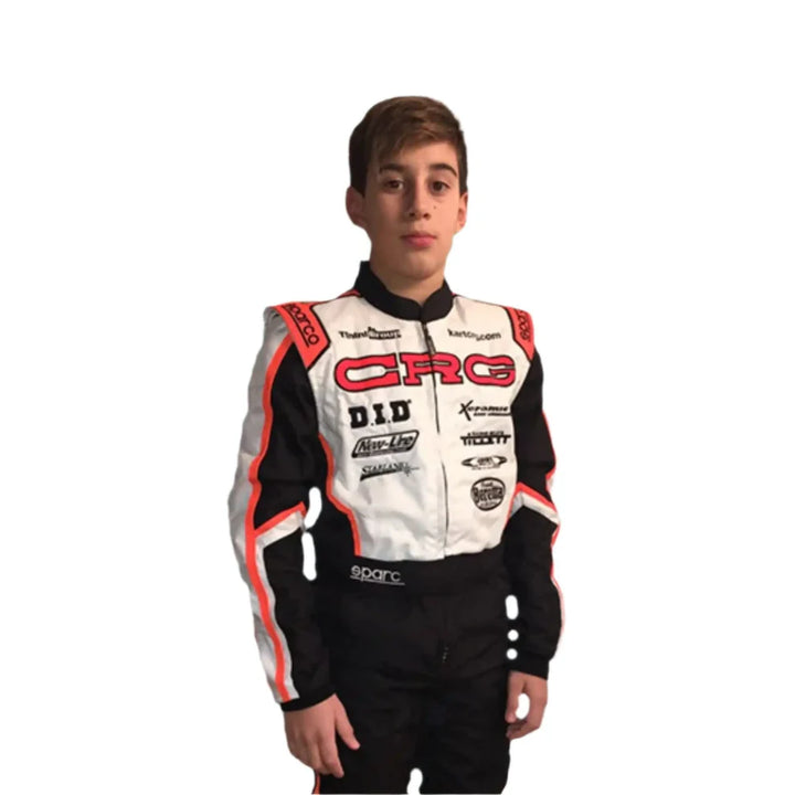 2017 CRG Inspired Go-Kart Racing Suit | Premium Orange & Black