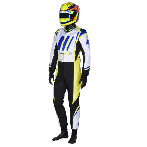 2019 Compkart inspired Fluorescent Neon Yellow and Black professional kart racing suit - Racers Factory