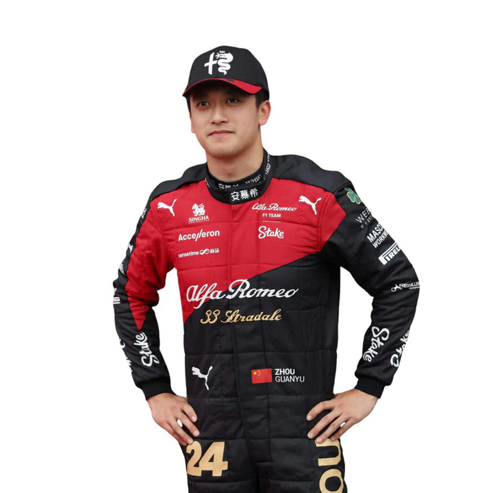 2023 Zhou Guanyu Italian GP Formula 1 Replica Racing Suit