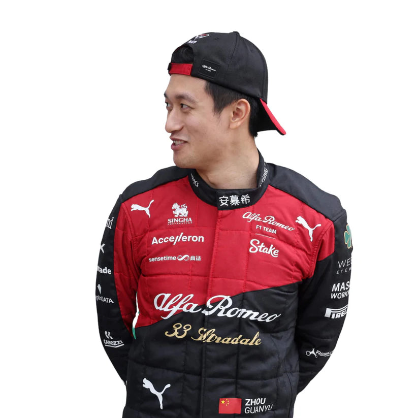 2023 Zhou Guanyu Italian GP Formula 1 Replica Racing Suit