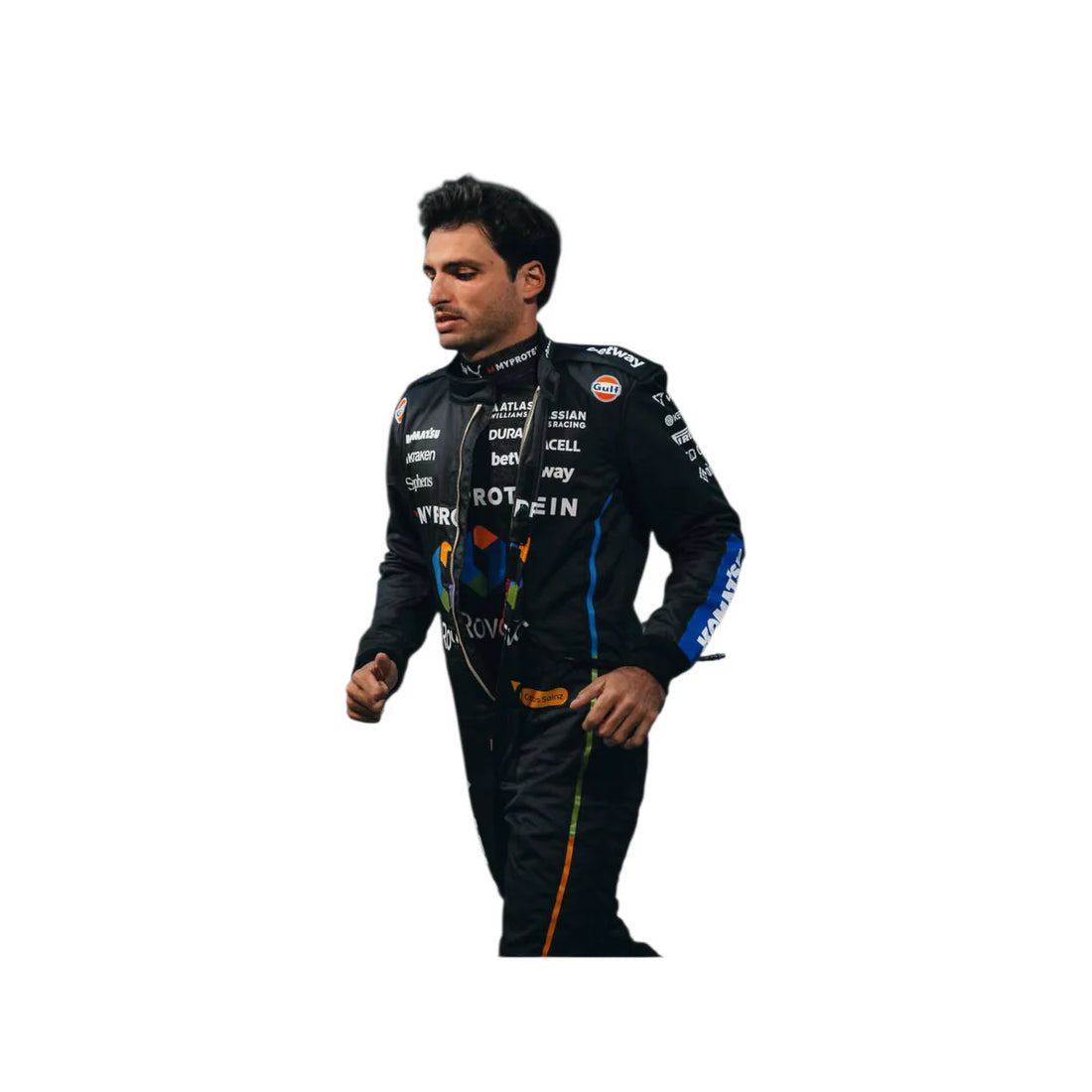 2026 Carlos Sainz replica Williams F1 Team Royal Blue and Yellow professional kart racing suit - Racers Factory 3

