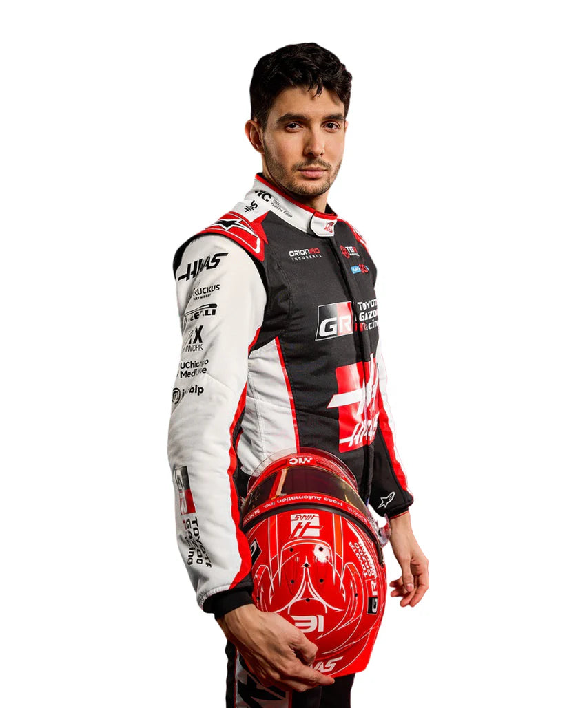 2026 Haas Formula 1 Replica Racing Suit Esteban Ocon Oliver Bearman