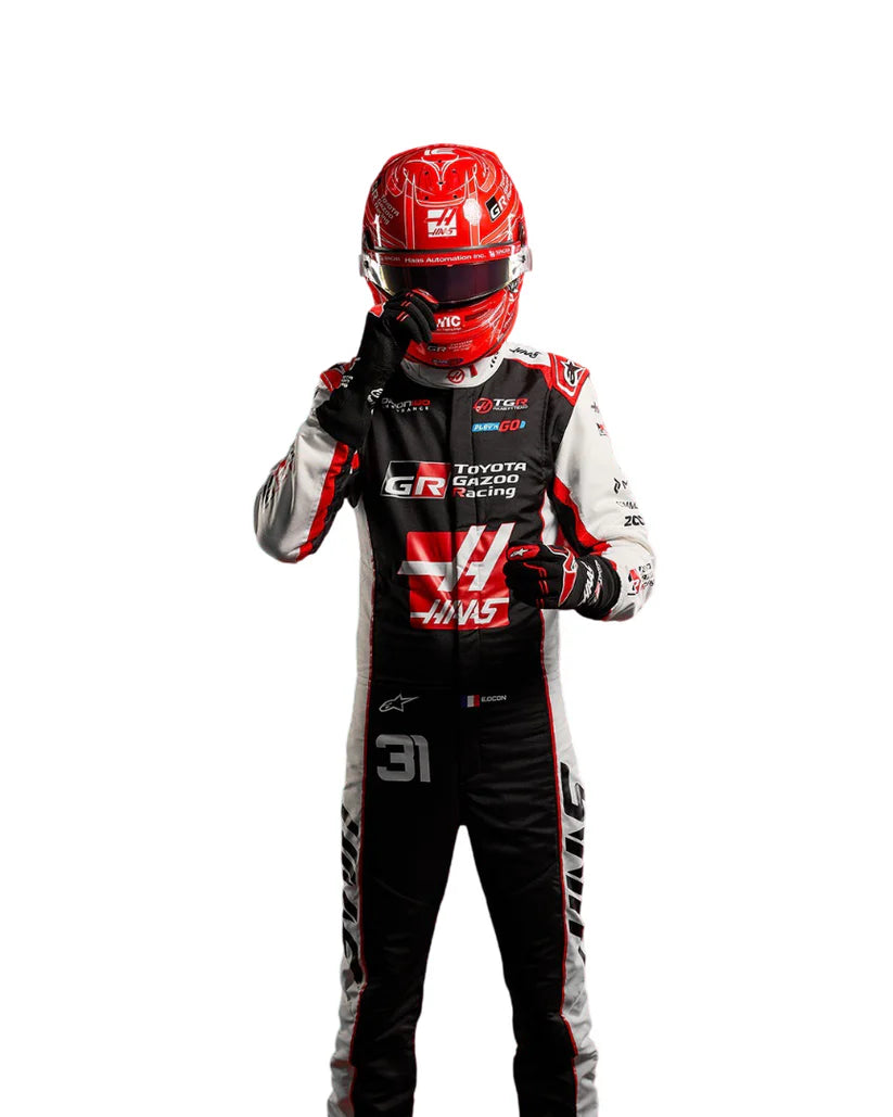 2026 Haas Formula 1 Replica Racing Suit Esteban Ocon Oliver Bearman