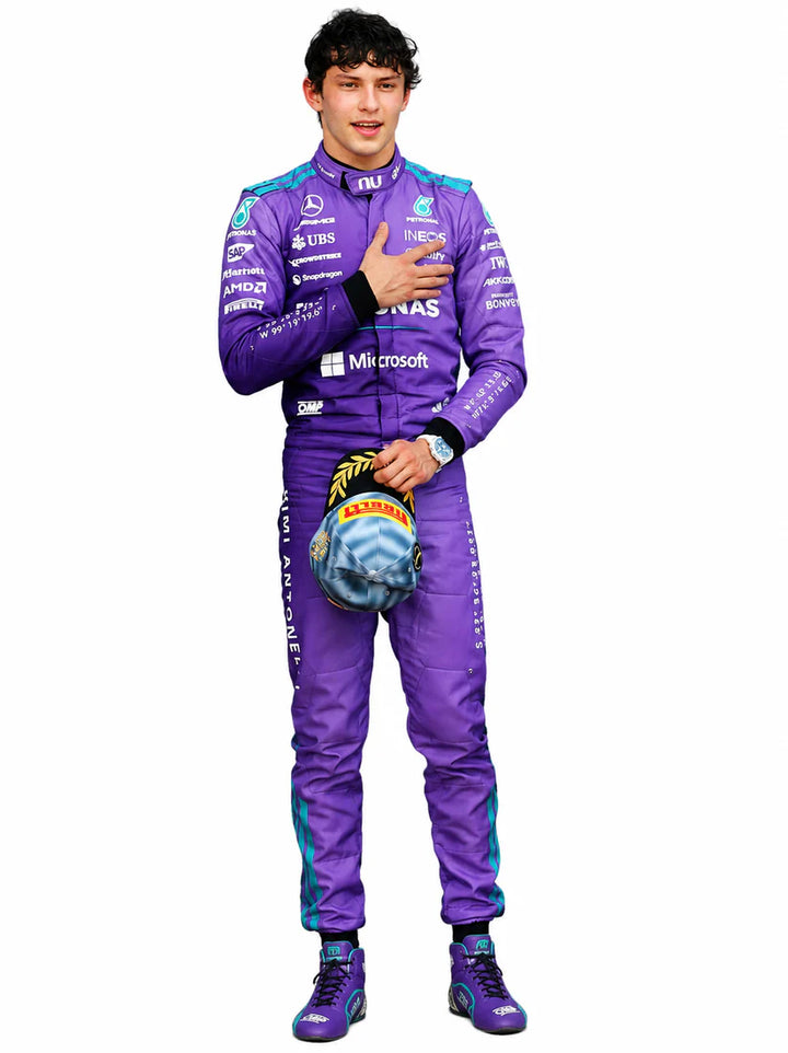 Mercedes F1 2026 Miami GP Replica Racing Suit – Russell & Antonelli Edition