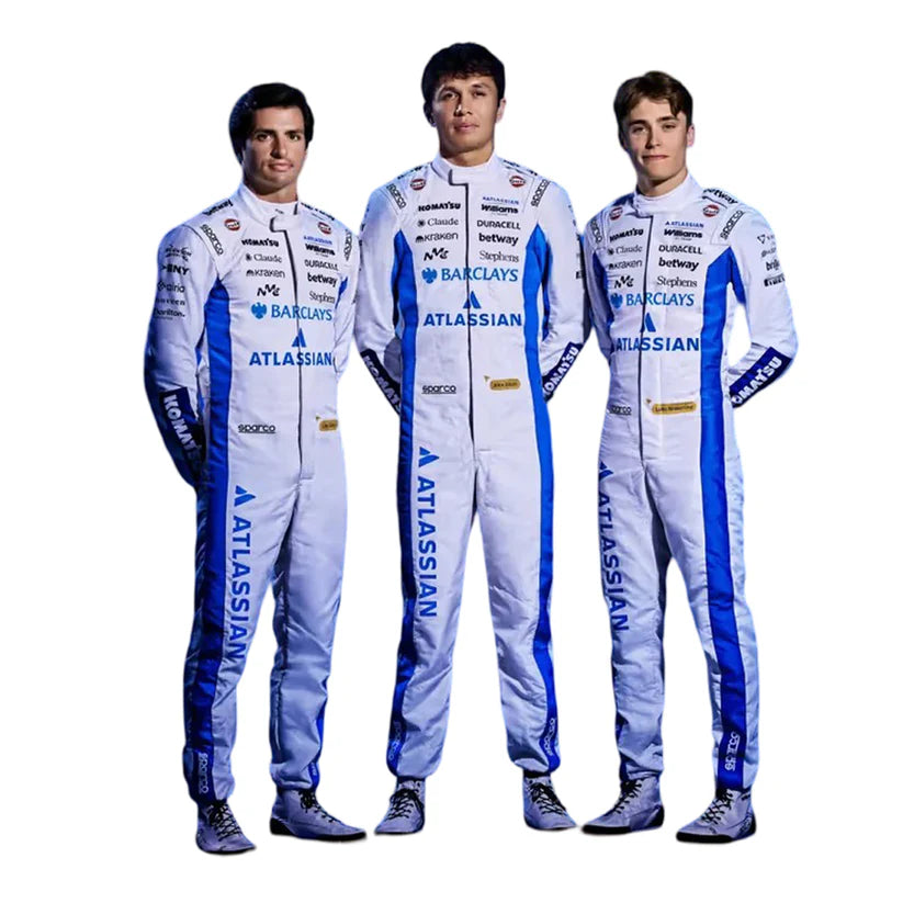 2026 Williams Racing Formula 1 Replica Suit Carlos Sainz Jr Alex Albon Luke Browning