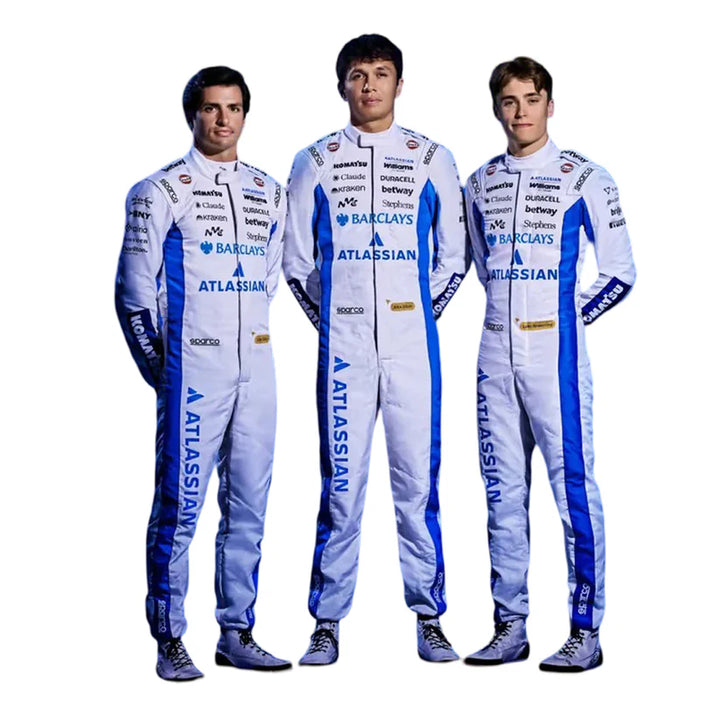 2026 Williams Racing Formula 1 Replica Suit Carlos Sainz Jr Alex Albon Luke Browning