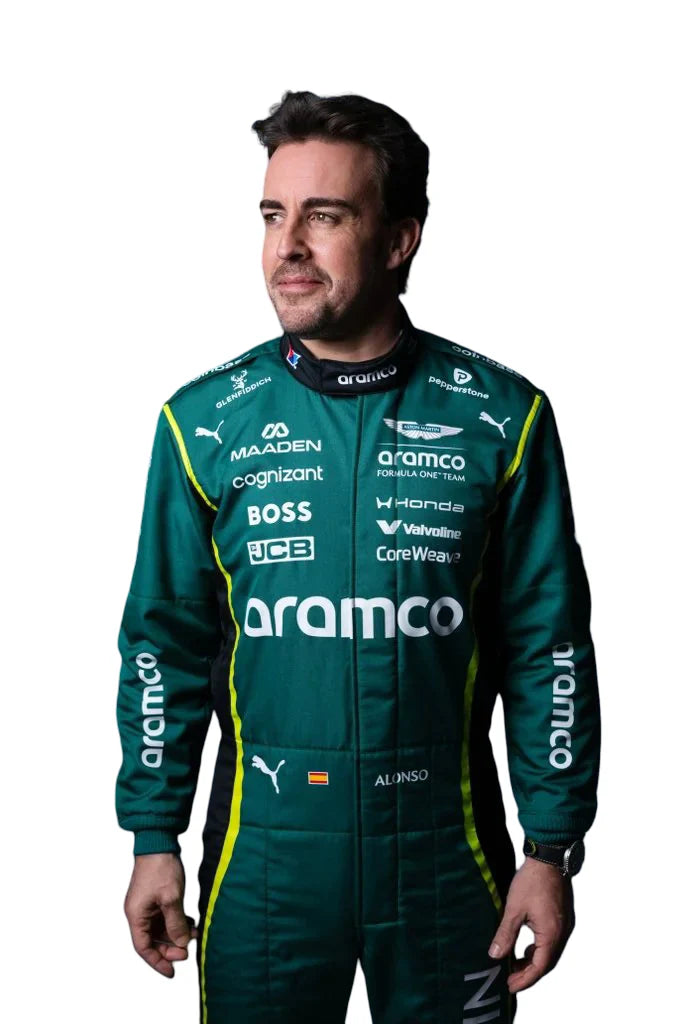Official Style 2026 Aston Martin Aramco F1 Racing Suit – Alonso & Stroll Edition