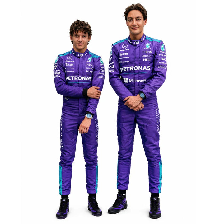 Mercedes F1 2026 Miami GP Replica Racing Suit – Russell & Antonelli Edition