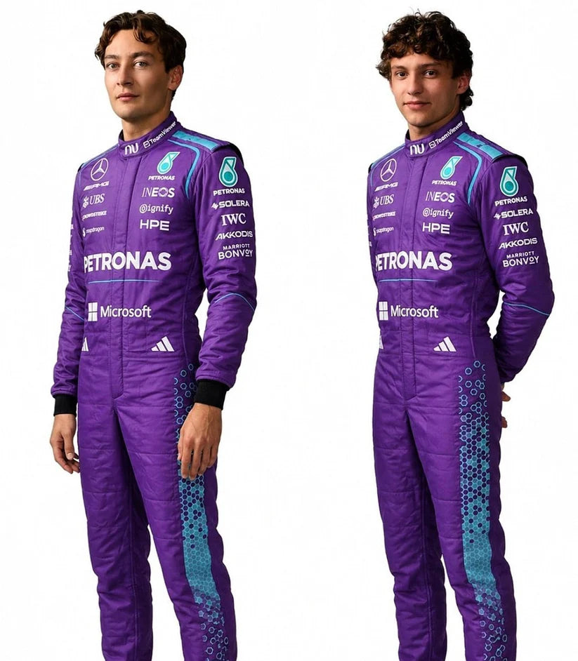 Mercedes F1 2026 Miami GP Replica Racing Suit – Russell & Antonelli Edition