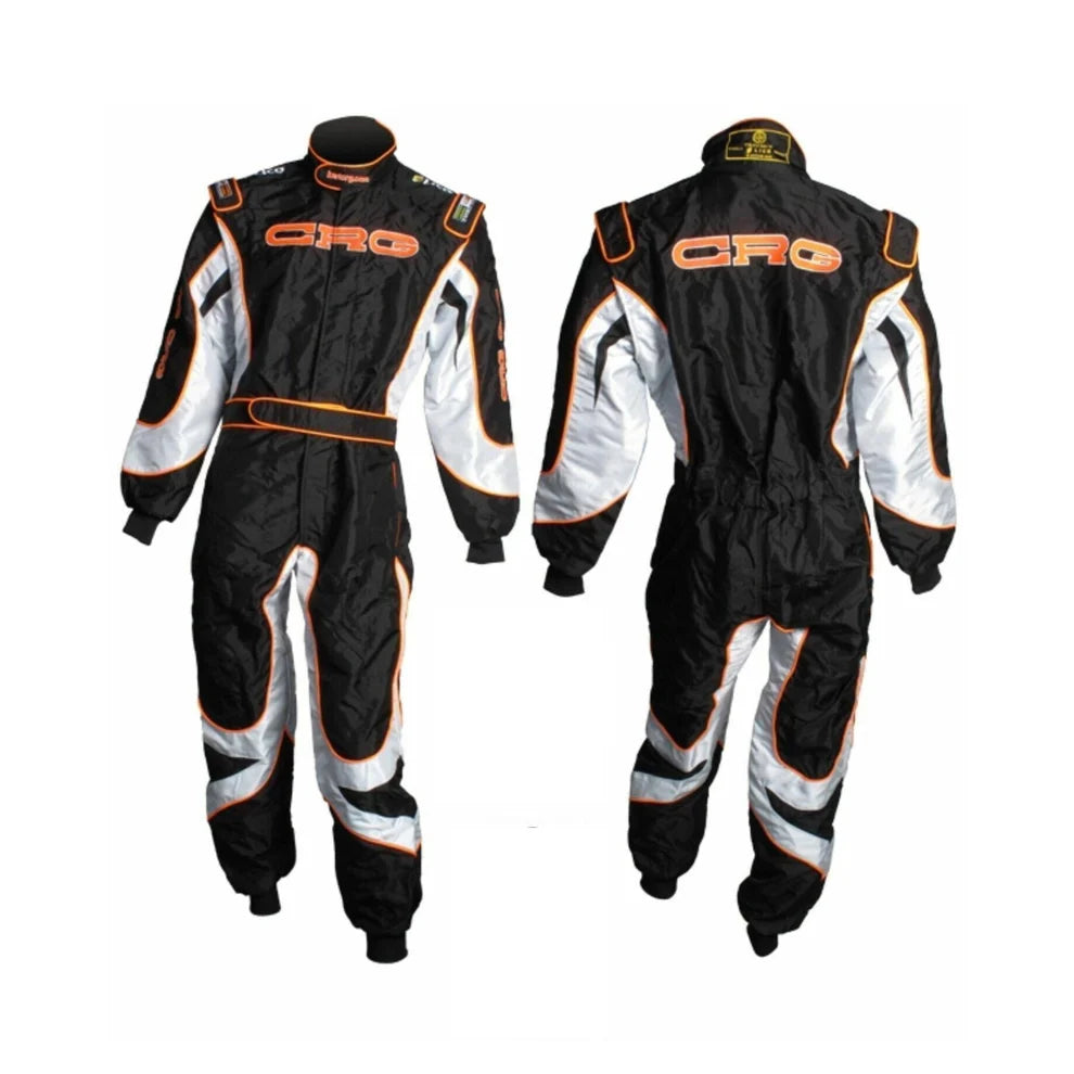 2015 CRG Inspired Go-Kart Racing Suit | Orange & Black Edition