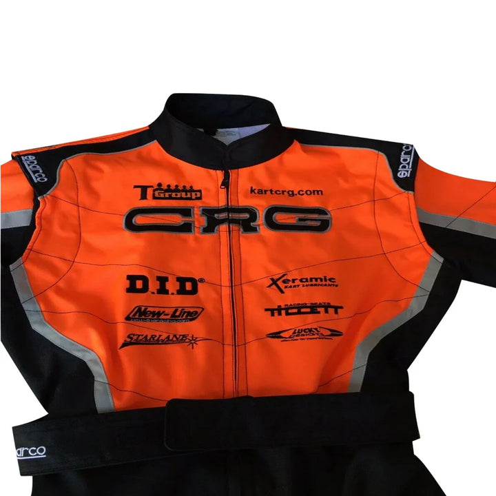 2022 CRG Inspired Go-Kart Racing Suit | Modern Neon & Black