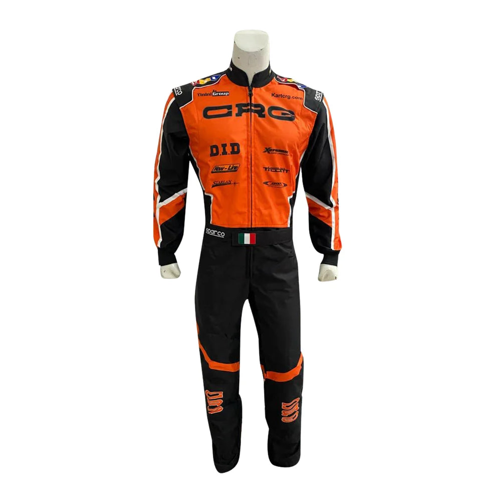 2022 CRG Inspired Go-Kart Racing Suit | Modern Neon & Black