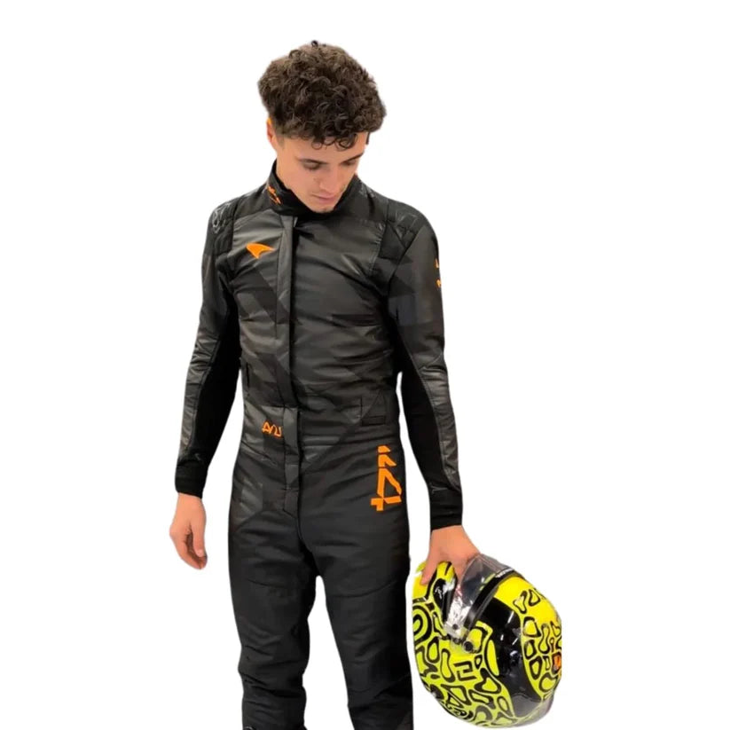 Lando Norris 2025 F1 Livery Reveal Racing Suit
