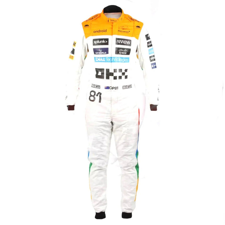 NEW MCLAREN SILVERSTONE OSCAR PIASTRI 2023 RACE SUIT F1 TEAM