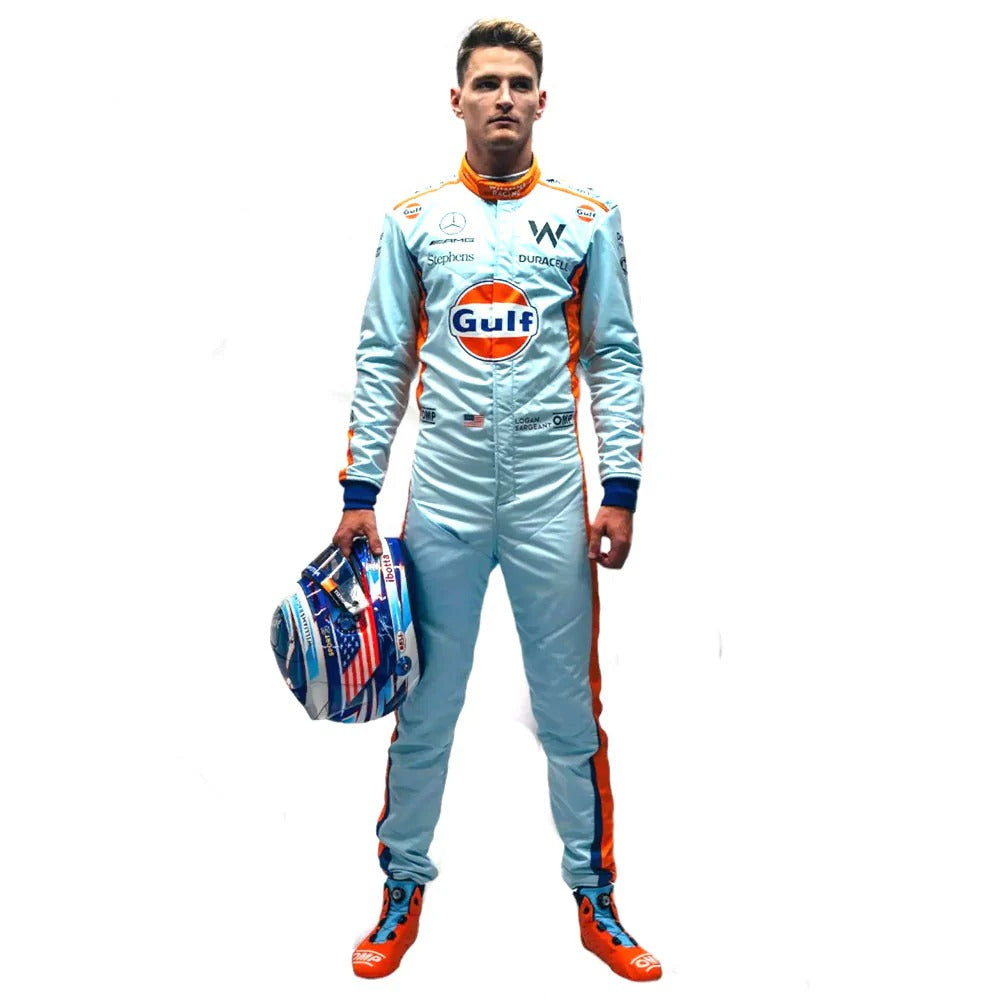 Logan Sargeant Gulf F1 Race Suit Singapore GP