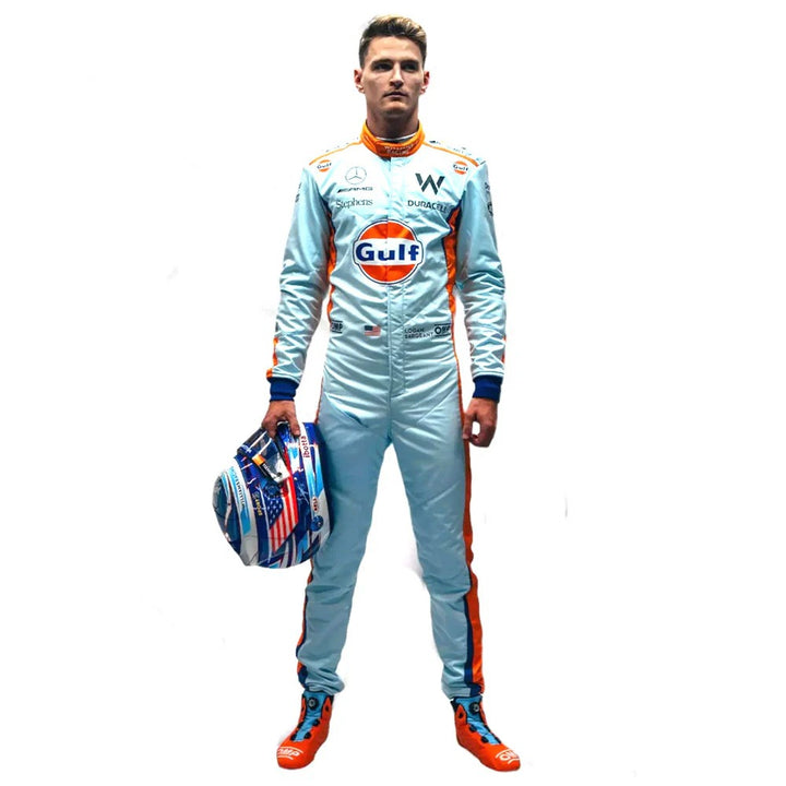 2023 Logan Sargeant Gulf F1 Race Suit Singapore GP