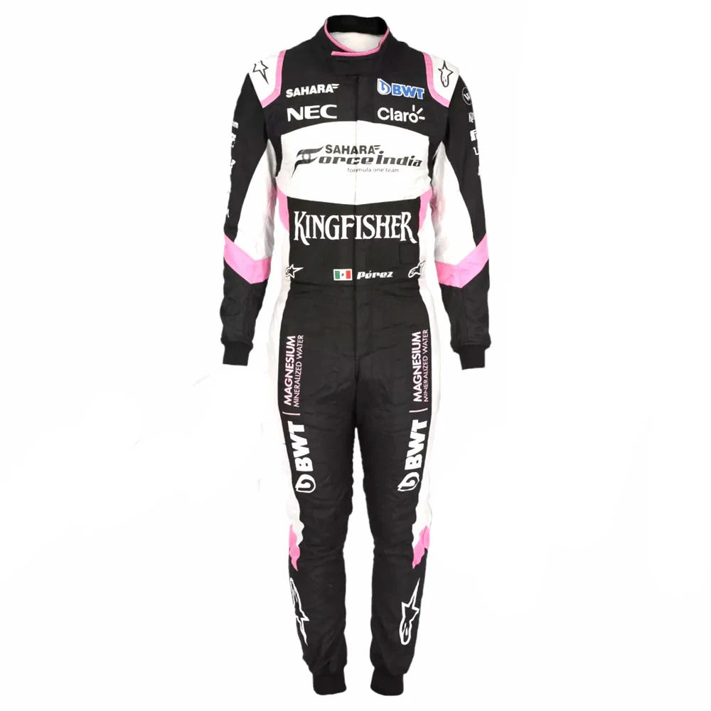 Sergio Perez 2018 Race Suit Sahara Force F1 Team