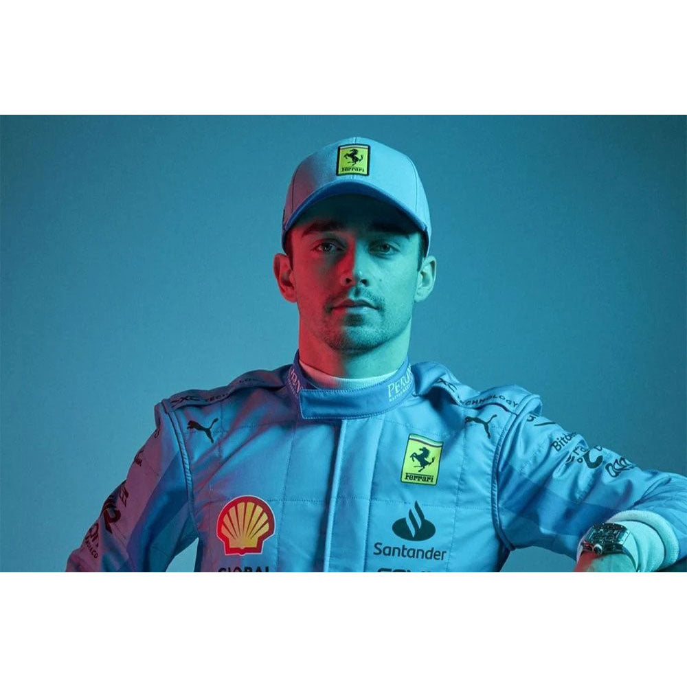 Scuderia Ferrari Charles Leclerc Miami Grand Prix race suits 2024