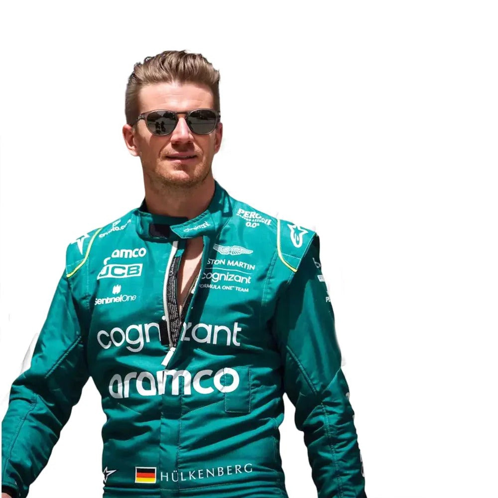 2022 Aston Martin Nico Hülkenberg F1 Race Suit _ Saudi Arabian GP