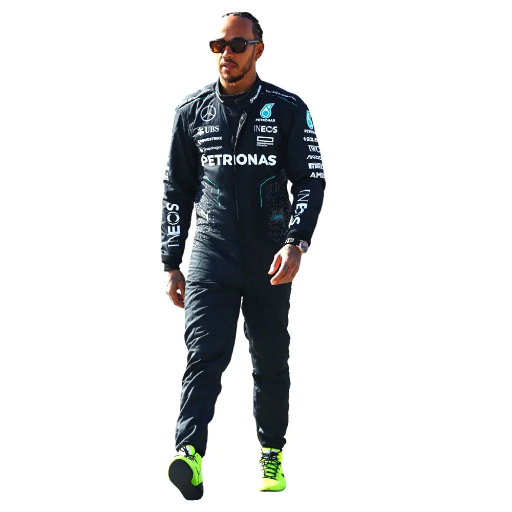 Lewis Hamilton 2023 Mercedes Inspired Suit | Black Edition LH44