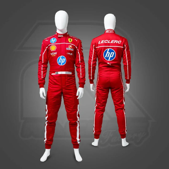 Charles Leclerc 2025 Ferrari F1 Suit Replica