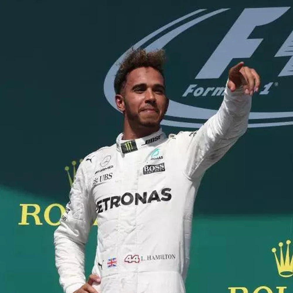 Lewis Hamilton 2016 F1 Mercedes Inspired Suit | Classic White Edition