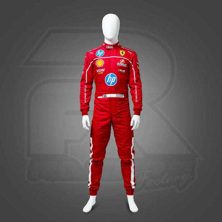 Charles Leclerc 2025 Ferrari F1 Suit Replica