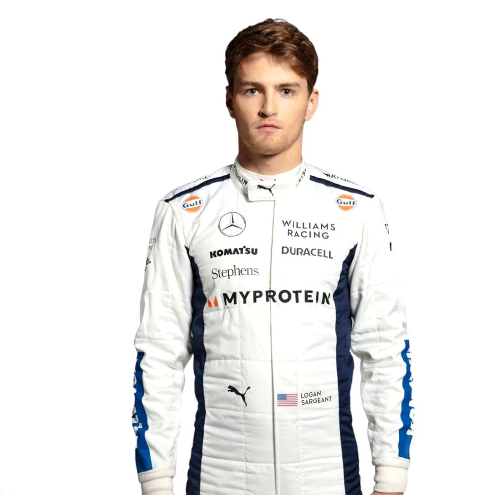 2024 Alex Albon Logan Sargeant Williams F1 Team Race Suit