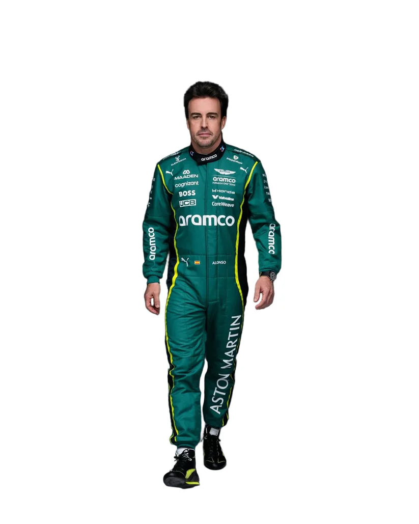 Official Style 2026 Aston Martin Aramco F1 Racing Suit – Alonso & Stroll Edition