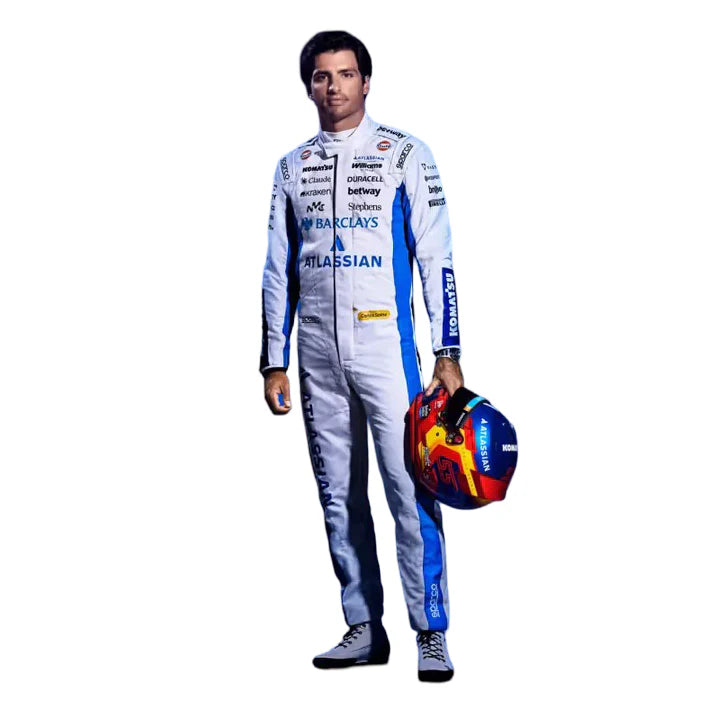 2026 Williams Racing Formula 1 Replica Suit Carlos Sainz Jr Alex Albon Luke Browning